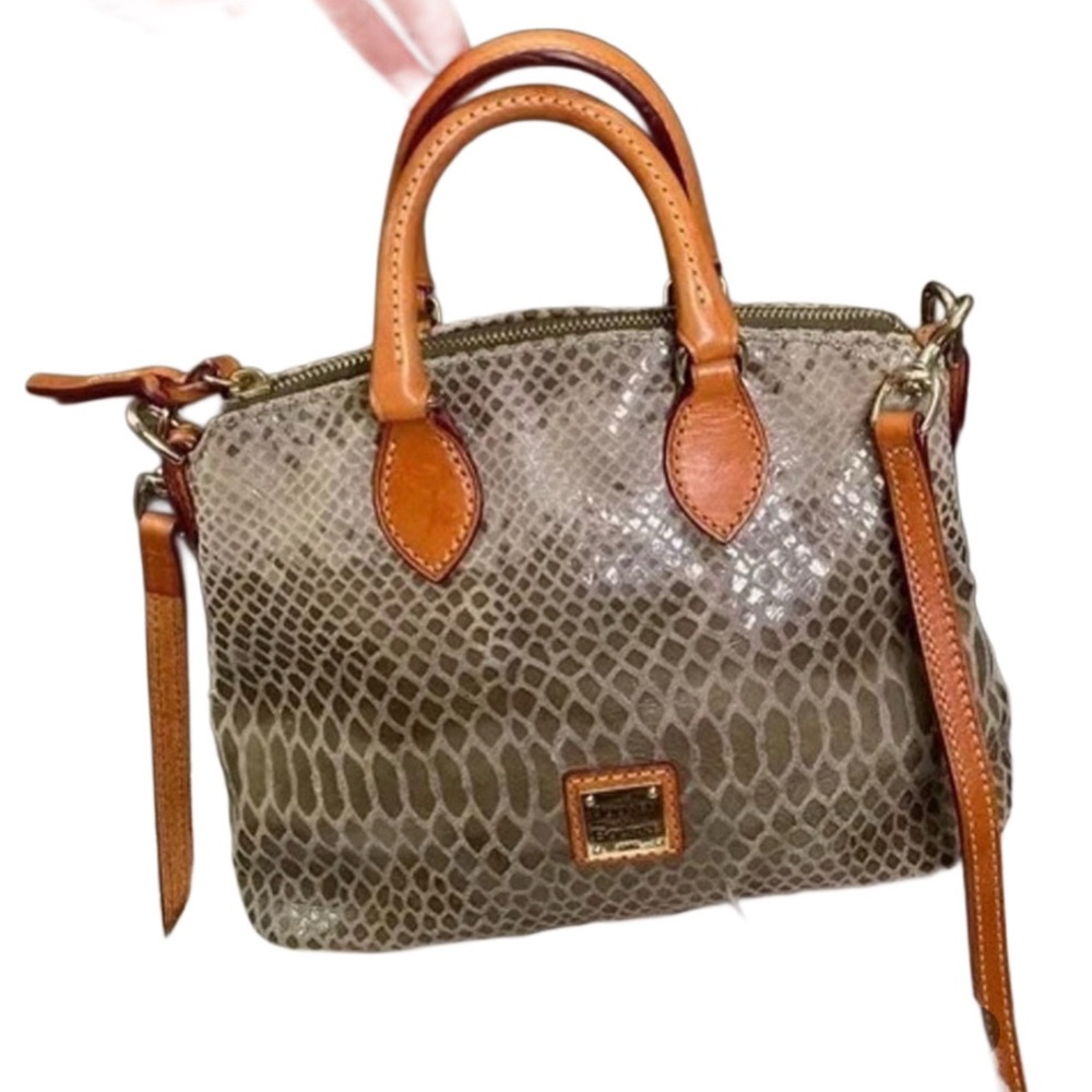 Dooney & Bourke Janine Python Snake Print Leather Mini Crossbody